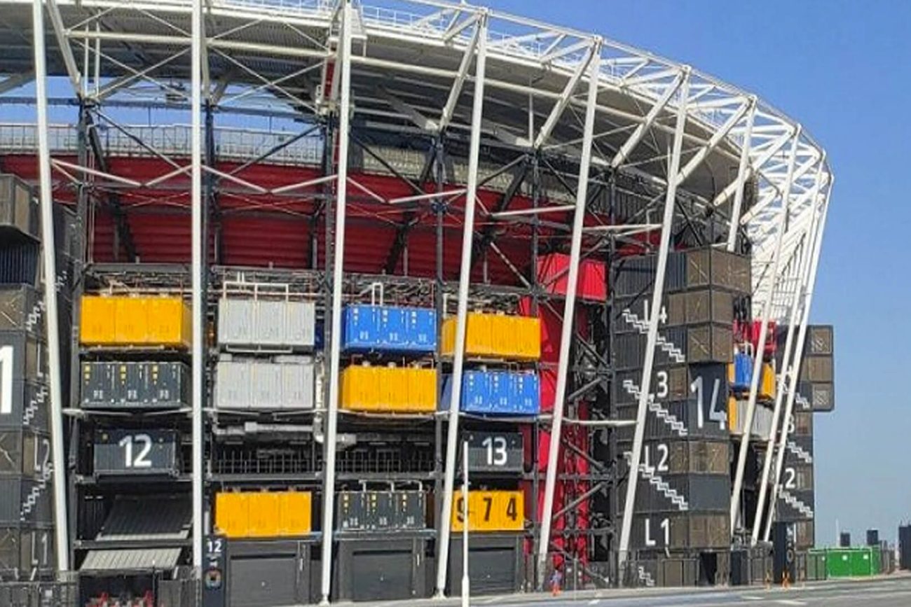 estadio de contenedores